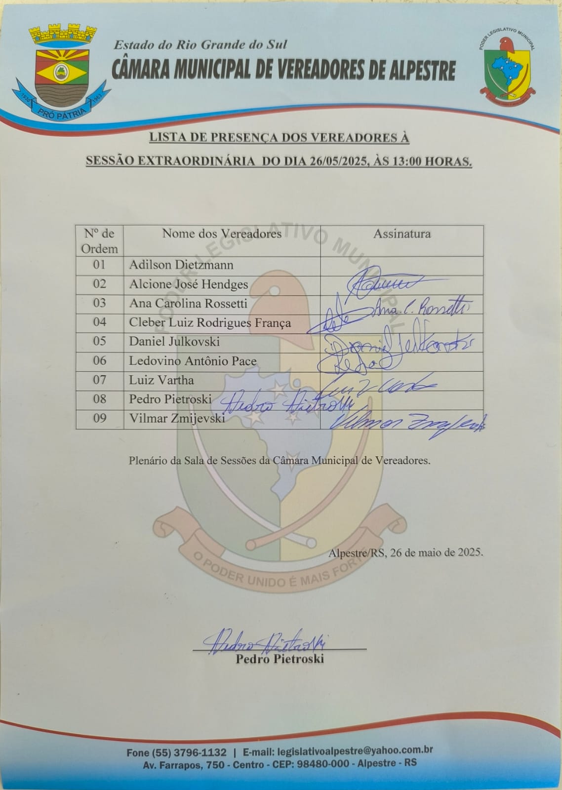 presença